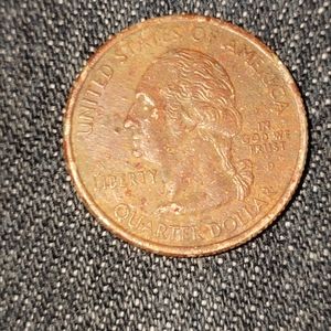 2006 D Nevada State quarter misprint color red